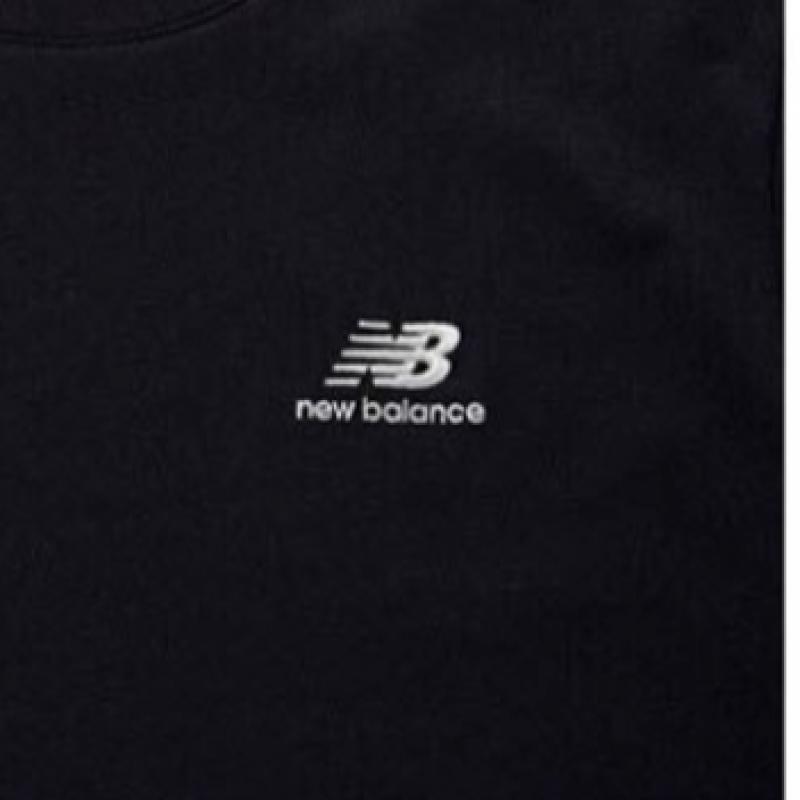 New Balance Футболка Club Nbndd11013 Bk Essential с длинным рукавом, стандартная посадка, унисекс, толстовка