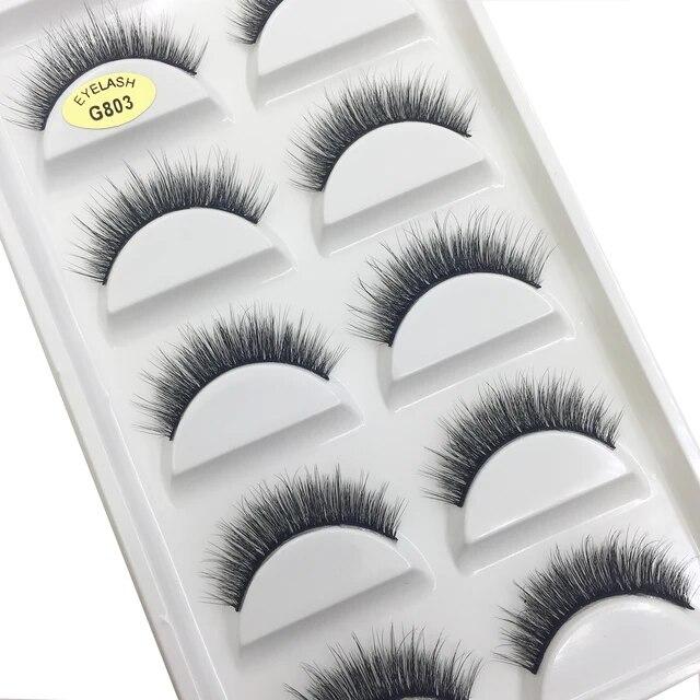 11 стилей, 5 пар, 3D натуральные ресницы из норки, накладные ресницы для макияжа, искусственные ресницы, инструменты для макияжа, красоты