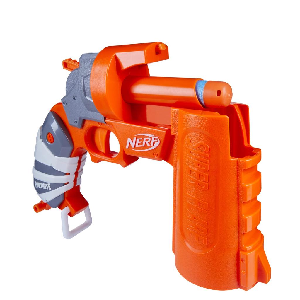 HASBRO Nerf Fortnite FLARE Бластер-пистолет сигнального типа, стреляющий дротиками, включает 3 официальных мега-дротика, звук свиста при стрельбе, рукоятка взведения F3367 Аутентичный для мужчин
