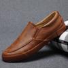 Spring Men's Shoes One Foot Loafers Casual Shoes British Business Leather Shoes Versatile Trendy Soft Sole Driving Shoes