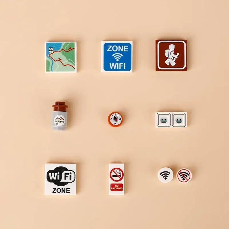 Конструктор Принтованные Кирпичики Морепродукты Овощи Мороженое Экспресс-посылка Компьютерный Контроллер Рождественские Хэллоуин Подарки MOC