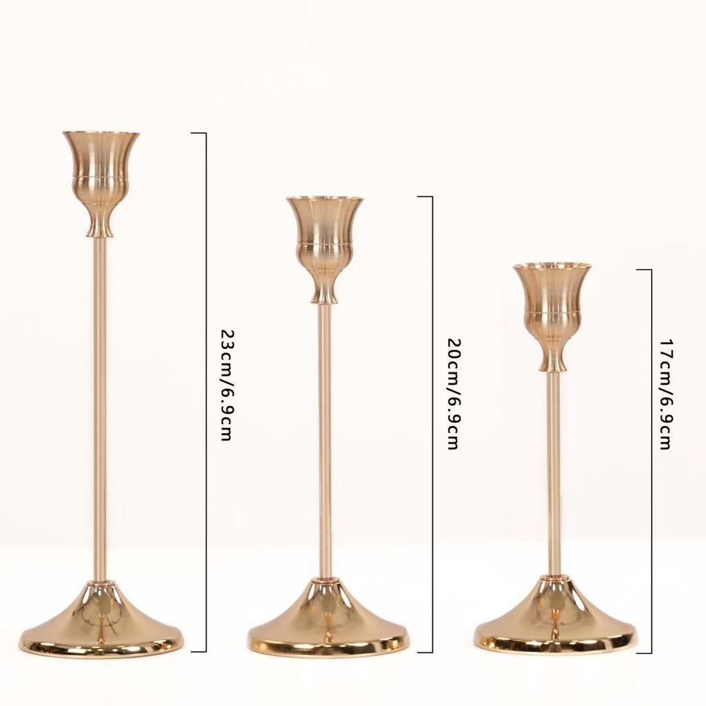 Европейский минималистичный подсвечник-украшение для ужина при свечах и свадебного декора