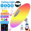 30W Modern LED Ceiling Light Home Lighting APP Bluetooth Music Light +Remote RGB Dimmable Bedroom Lamps Smart Ceiling