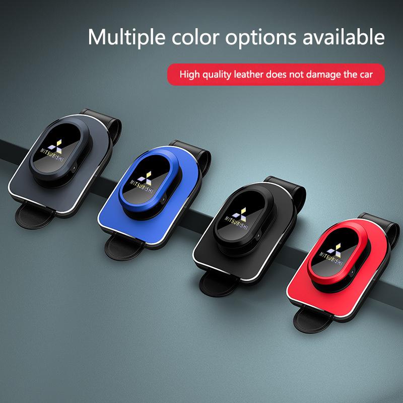 Aluminium Alloy Car Glasses Clip Auto Sunglasses Visor Glasses Holder For Mitsubishi Lancer 9 EX Outlander 3 ASX L200 Accessory