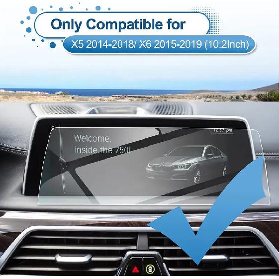 For BMW 7-series Screen Protector 10.2-inch GPS Navigation Touch Display Screen Tempered Glass Protector,