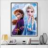 Disney Алмазная живопись 5D DIY Замороженные Эльза и Анна Иллюстрация Искусство Мозаика Вышивка Декор Крестик Подарок