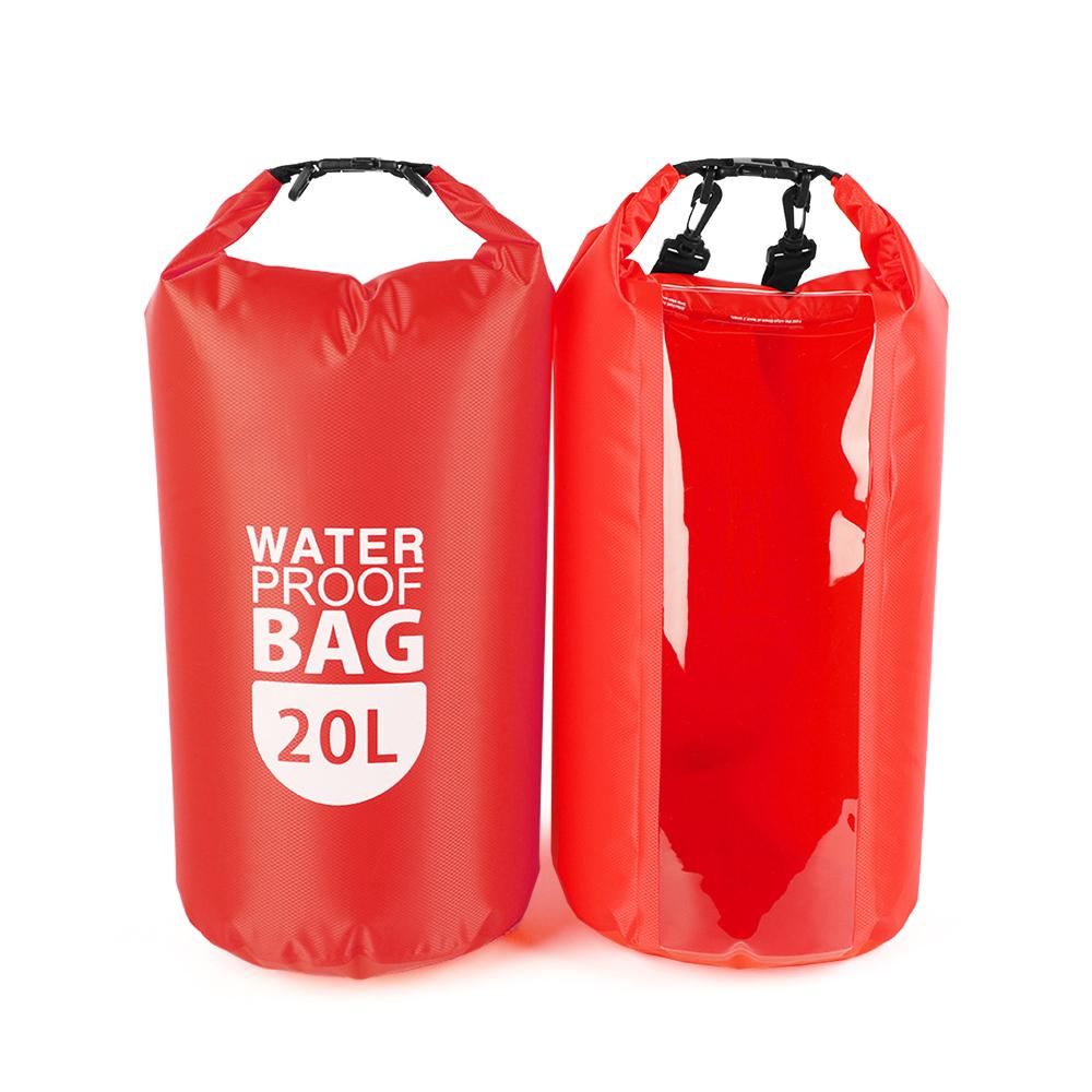 PVC Dry Waterproof Floating Bag Roll Top Dry Bag 20L Water Sports Storage Bag Lightweight Dry