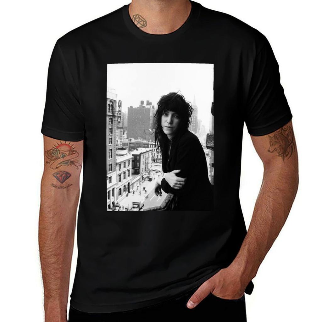 Patti Smith Tshirt Big Size Short Sleeve Tee For Unisex Tshirt