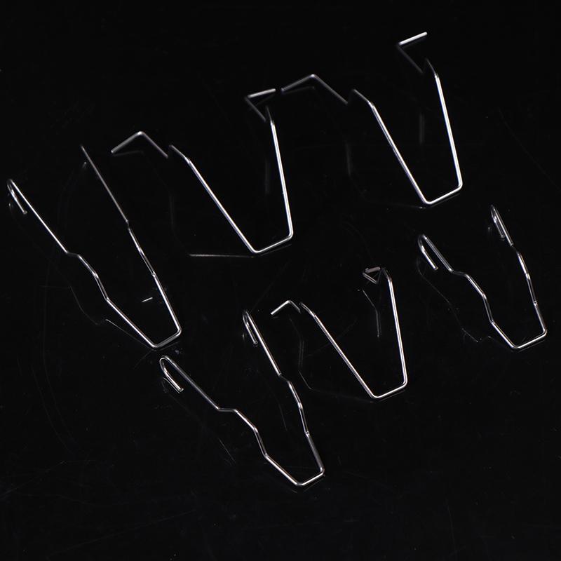 6 шт. Металлические пружинные зажимы для лампочек фар H1 H3 H4 H7, фиксатор лампочек фар автомобиля, пружинные зажимы, пряжки