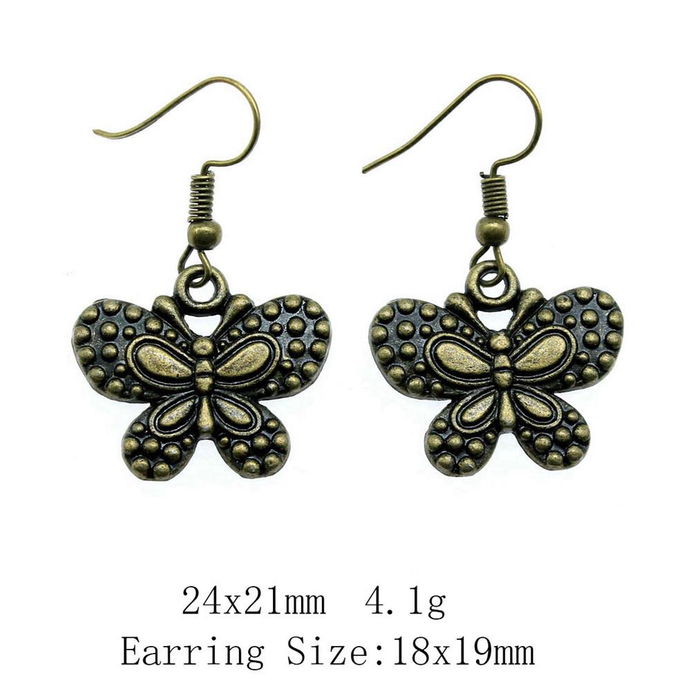 Выпускные серьги Ювелирные изделия Стрекоза Бабочка Серьги-подвески и висячие серьги Сувенирные серьги в стиле бохо