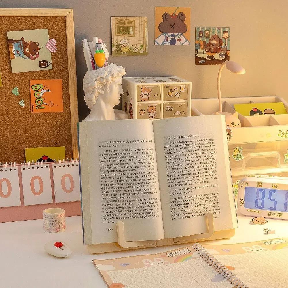 Music Score Reading Rack Fold Book Shelf Simple Book Stand  for Readers