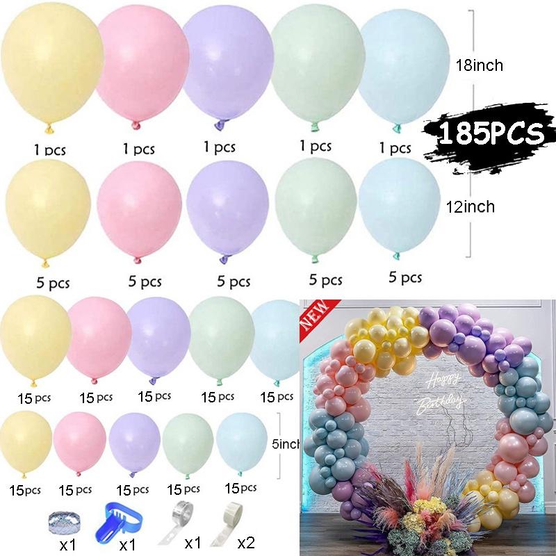 Макарон конфетти Единорог с днем ​​рождения воздушный шар гирлянда для мальчиков и девочек украшения для вечеринки детский душ дети латексные шары арка