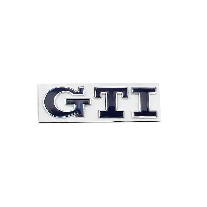 AABIK1 Metal GTI Logo Car Rear Trunk Emblem Side Sticker for Volkswagen VW Golf 4 5 6 7 8 Polo Jetta Tiguan Passat