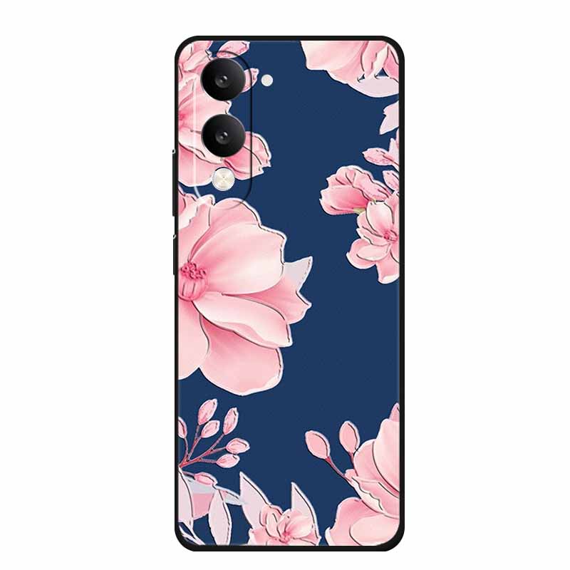 3D Тисненый Чехол Для Vivo iQOO Z10 Lite Чехол Для Телефона Coque Цветы Силиконовый Мягкий Задний Чехол Для Vivo Y29S Y29T Y19s GT 5G Чехол Funda