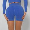 Seamless Yoga Shorts Booty Lifting Push Up Booty Amplify Shorts Women Gym High Waist Shorts Ribbed Workout Fitness Shorts