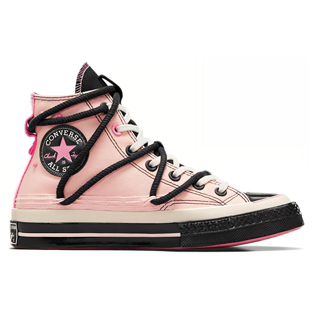 Converse 1970s Sweet Cool Color Block Double Laces High Top Canvas Shoes Unisex Sneakers Pink A09541C
