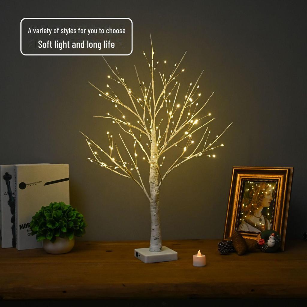 Светодиодные теплые декоративные огни для березы на Рождество и Пасху