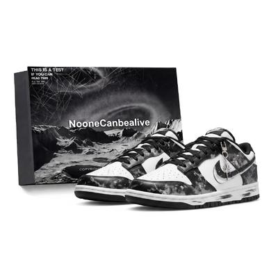 Dunk Universe Exploration, Vintage Triple Black Cow Leather Abrasion Resistant Slip Resistant Low Top hf5441-100(Team2070- S-BOX)