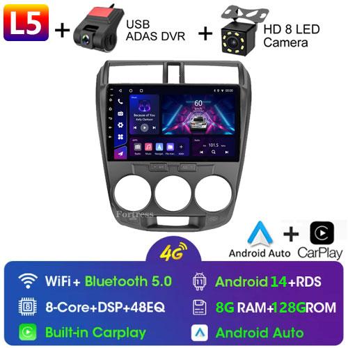 2 Din Car Radio Android Carplay Stereo For Honda City 2008 2010 2011 2012 2013 Мультимедиа HD Экран Автомагнитола Головное Устройство Wifi