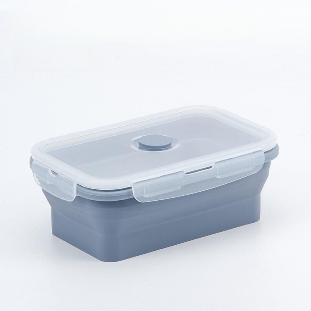 4pcs Microwaveable Foldable Lunch Box Large Capacity Food Storage Container Pantry