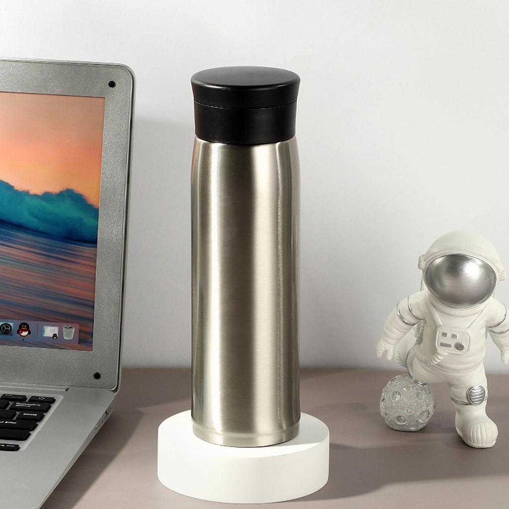 Бутылка для воды MYEEDA из высококачественной нержавеющей стали, 550 мл, термос, бутылка для воды из нержавеющей стали, легко моющаяся, стильная бутылка для воды для кофе