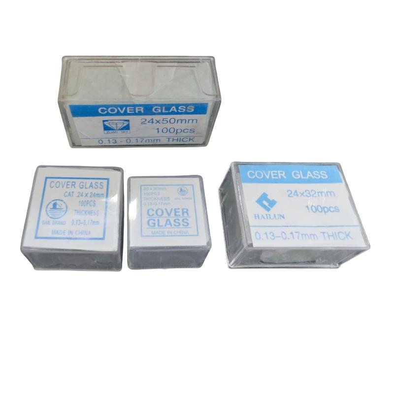 100 шт. Аксессуары для микроскопа сделай сам Прозрачные предметные стекла Покровные стекла Покровные стекла 18X18 20X20 22X22 24X24 24X32 24X50 мм