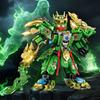 Super Hero Mecha Warrior Building Blocks Green Guan Yu Robot Model DIY Figure Building Toy for Boys Birthday Christmas Gift Kids