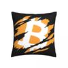 Наволочка для подушки с криптовалютой Bitcoin Claw Мягкая полиэстеровая наволочка Декорации Наволочка для диванной подушки Домашняя Квадратная ''