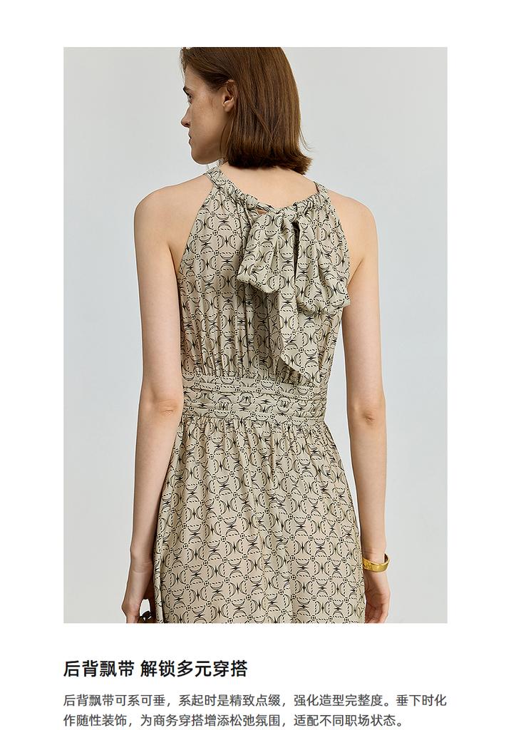 LILY Women's Mulberry Silk Old Flower Dress
