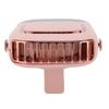 Подвесной вентилятор на шею Мощный Долгое время работы от аккумулятора USB Перезаряжаемый вентилятор с шейным ремешком для путешествий на открытом воздухе Розоватый