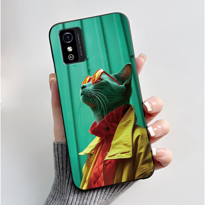Милый мультяшный чехол для ZTE Blade L9 Fundas Capa Печатный корпус Защитная крышка Мягкий силикон Черный корпус Ударопрочный Coque