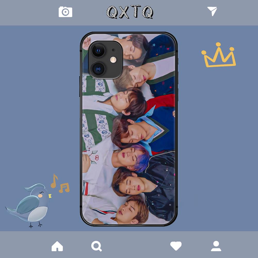 Чехол с изображением бойз-бэнда в стиле K-pop для iPhone, Samsung Galaxy, Redmi Note S 17 16 15 14 13 20 24 25 54 Pro Max Ultra Fe из закаленного стекла.