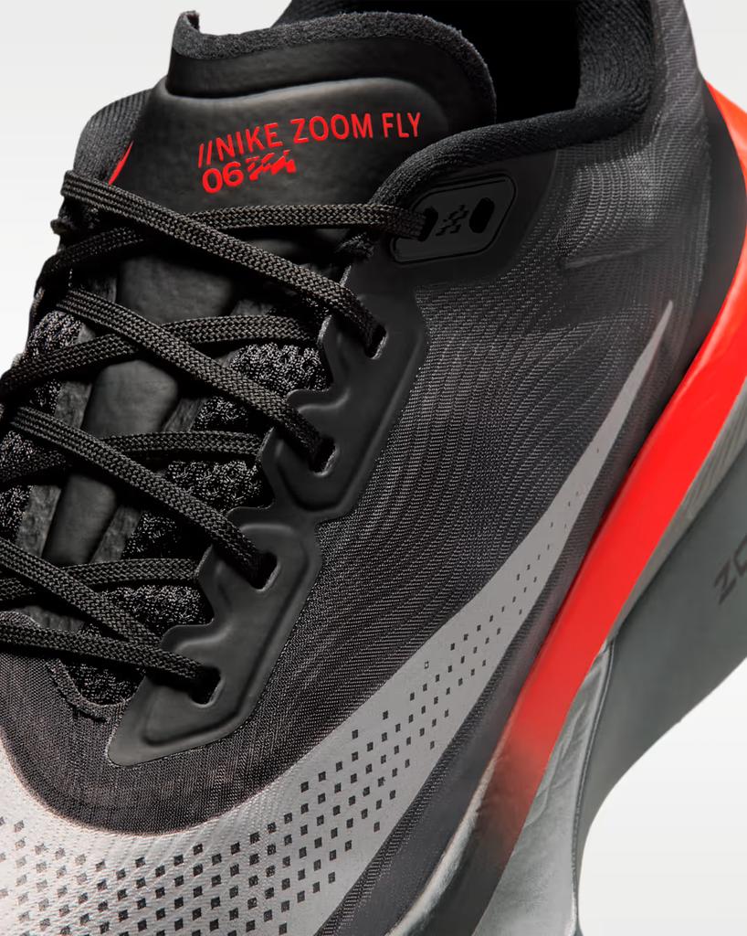 IR1995-010 Nike Zoom Fly 6 Черный Ярко-малиновый (Мужской)
