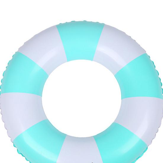 Детское кольцо для плавания, сильная плавучесть, красочный полосатый узор, утолщенные поплавки с защитой от опрокидывания, ПВХ, бассейн, вода, надувной плавающий круг, водная забавная игрушка
