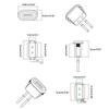 1 шт. Разъем USB Type-C Female 2-контактный, IPX5, с клеммой PH 2.0, Type C, Высокоточный, Порт для быстрой зарядки, с монтажным проводом