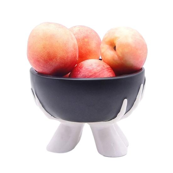 Керамическая фруктовая тарелка, блюдо для сухофруктов, сервировочная тарелка для кухни, многоразовый контейнер для хранения закусок