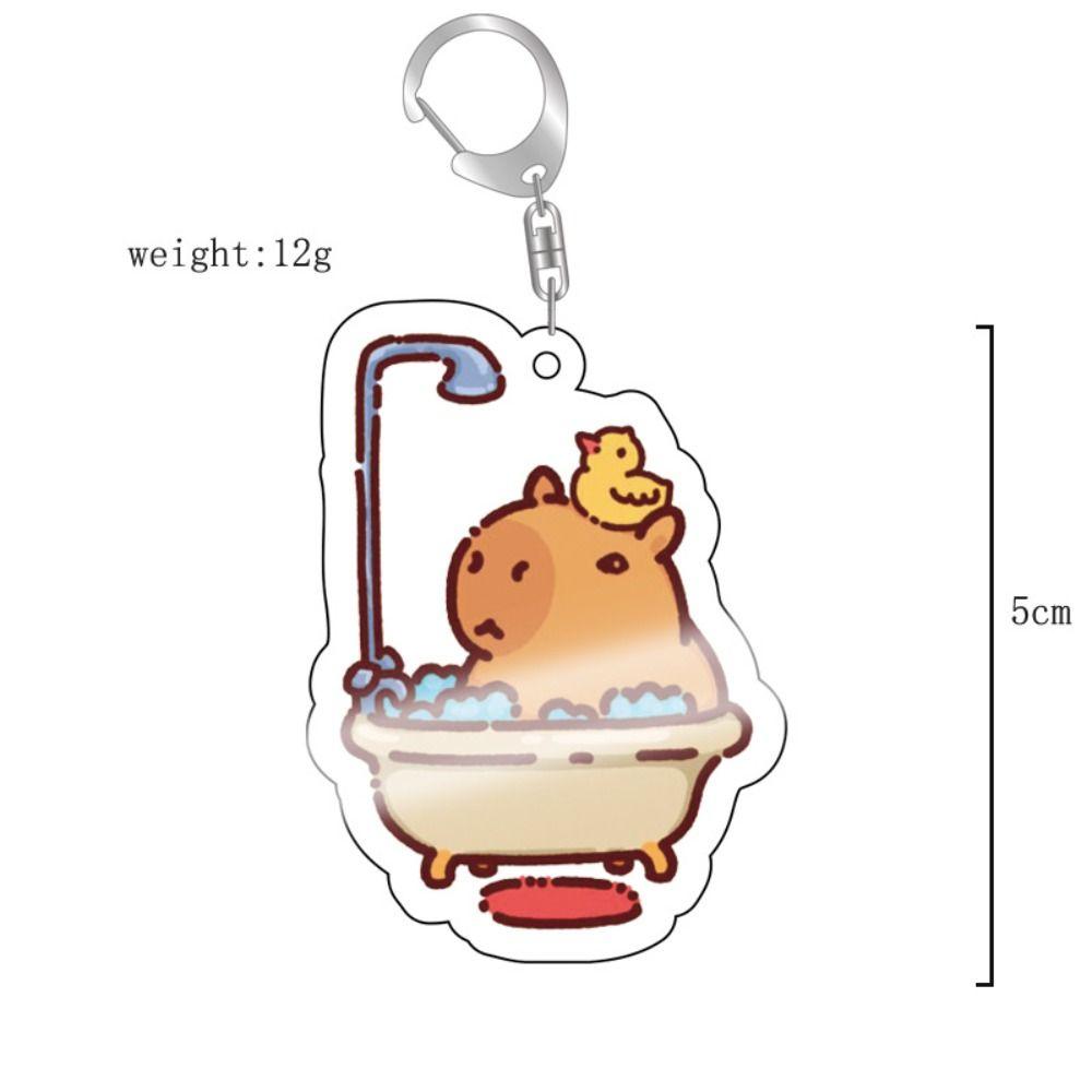 Брелок с изображением капибары, капибары, смолы, брелоки с изображением животных капибары, брелоки для ключей, сумка, подвеска