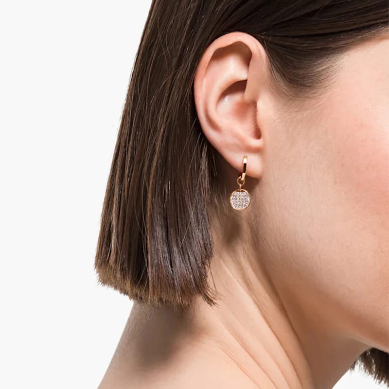 Swarovski Имбирные Серьги Женские Белое/Розовое Золото 5567528