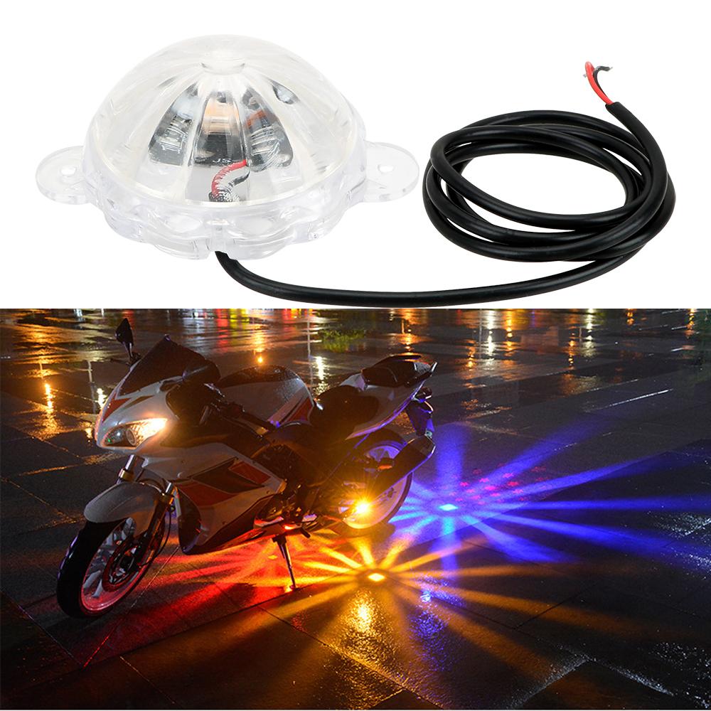 DC 12V Moto Chassis Light Мотоциклетная вспышка Стробоскопическая светодиодная лампа Атмосфера Лампа Освещение мотоцикла