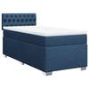 Cadre de lit avec matelas - Maison Exclusive - 80x200 cm - Tissu bleu amovible - Matelas 20 cm ressorts ensachés