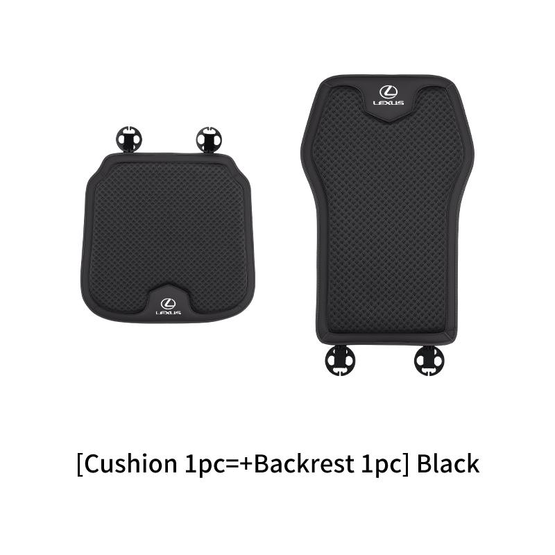PYZW6 Car Seat Ice Silk Cushion Backrest Waist Pad Protector Cover Interior For Lexus CT200h ES250 ES300h IS250 IS200 GS300 GS460