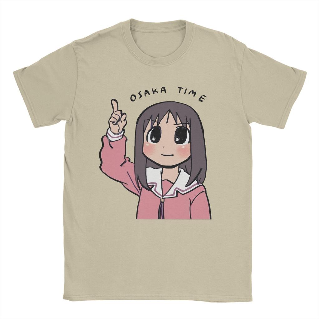 Мужские футболки Osaka Time Ayumu Аниме Azumanga Daioh Винтажные Хлопковые Футболки с Короткой Рукавой Круглый Вырез Одежда Печать