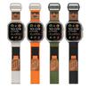 Нейлоновый кожаный ремешок для Apple Watch Band Ultra 49 мм, 44 мм, 45 мм, 42 мм, 41 мм, 42 мм, 38 мм, спортивный ремешок для часов Iwatch Serise 8, 7, 6, 5, браслет