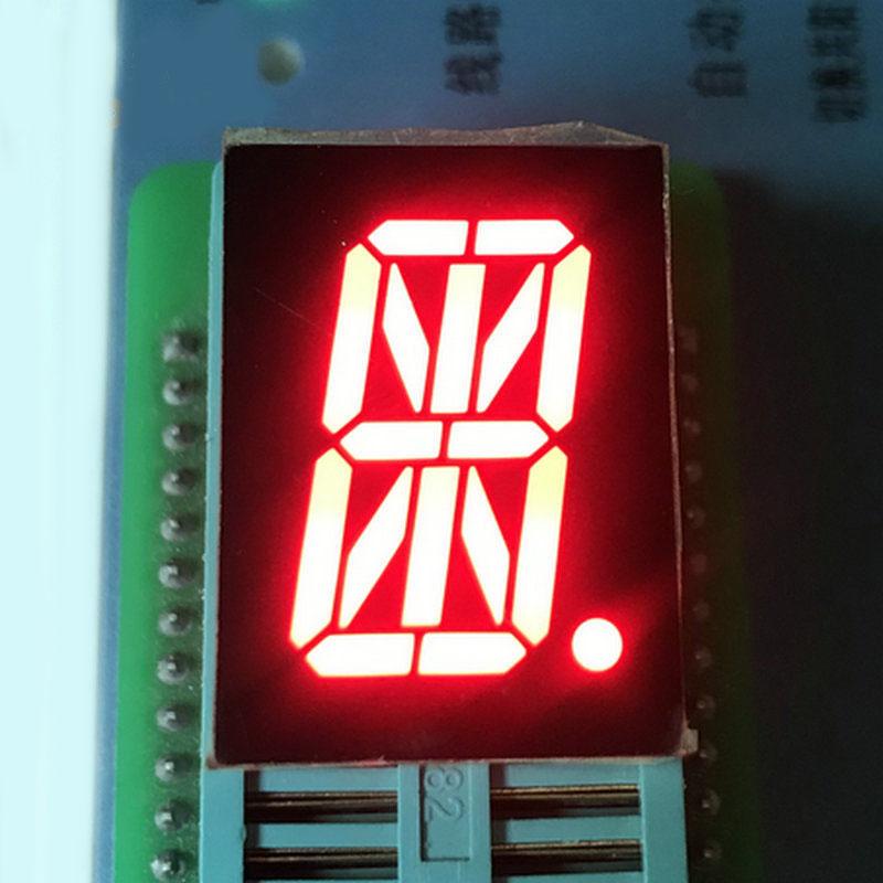 100PCS 50PCS 10PCS 5PCS LED Display Common Cathode 0.8" 27.7x20mm 16 Segment 18 Pin Meter Digital Tube Module Red/Blue Lights
