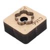 Leather Cutting Die with Wood Base Flower Shape Punching Mold for Keyring Making Crafting Projects