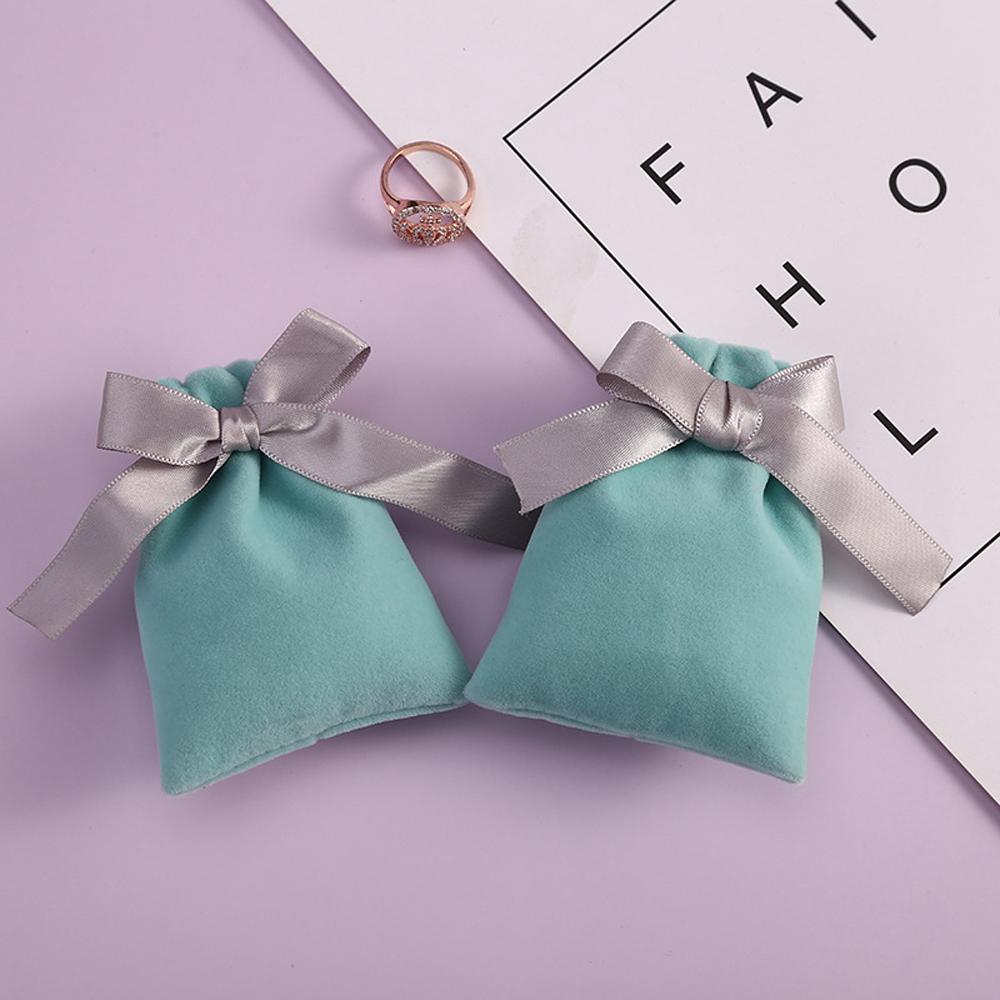 Storage Necklace Pouches Drawstring Bandage Packaging Bags Velvet Pouch Jewelry Bags Gift Packaging