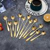 Creative Stainless Steel Cherry Blossom Coffee and Dessert Spoon