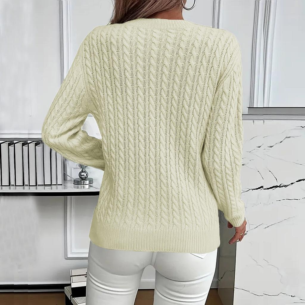 Womens Sweaters Long Sleeve Fall Soft Lightweight Knit Loose Sweater Tops