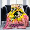 1pc Powerpuff Girls Adventure Flannel Blanket Soft Warm Throw Blanket for Bedroom Living Room Bed Travel Camping Picnic Gift. M07220121
