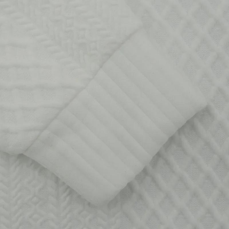 Мужской свитер жаккардовой вязки, воротник-стойка, длинный рукав, европейский размер - коллекция весна/осень 2025 г.